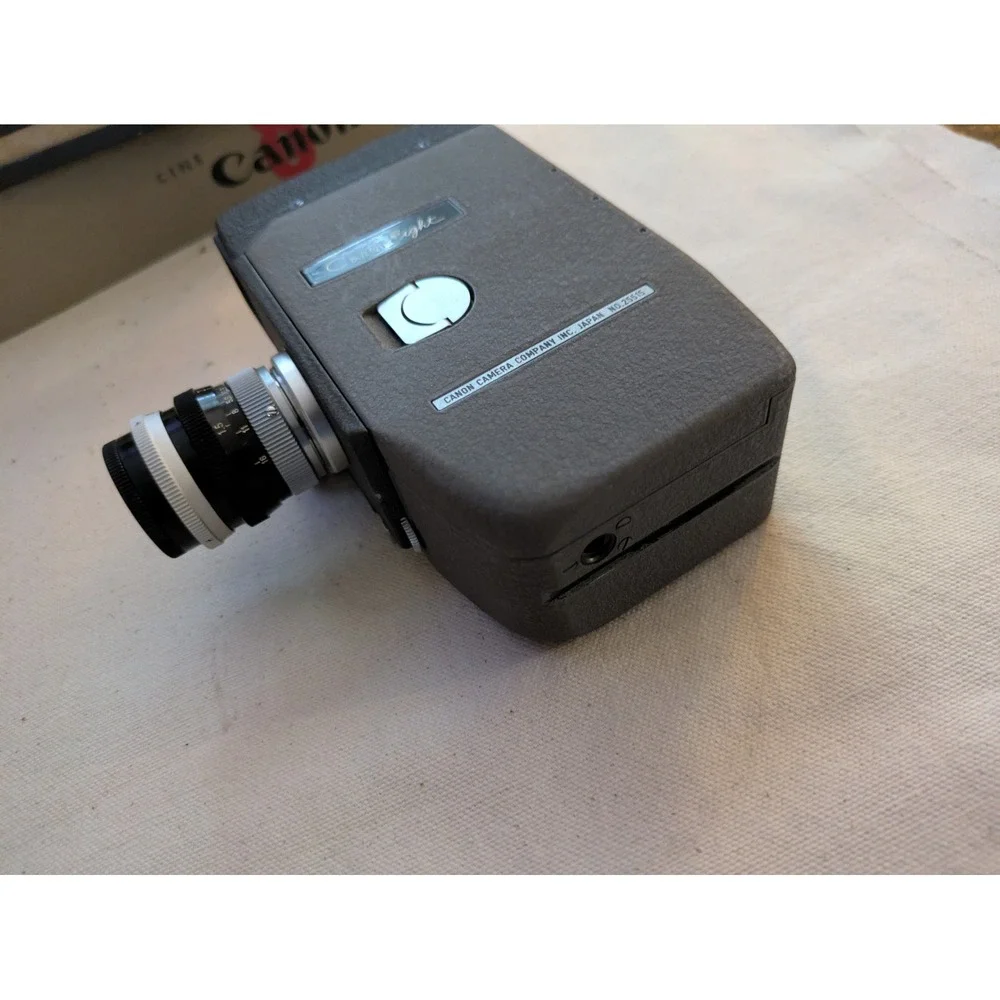 Canon Cine 8 Vintage 8mm Film Camera 13‎ mm Lens Manual Original Box Working